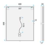 Spiegel LED 60cm BL808