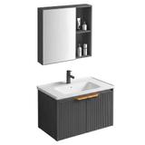 Badezimmermöbel-Set mit Waschbecken Mario 60cm Grey
