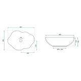 Countertop washbasin Rea Akoya Pearl