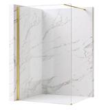 Duschwand Rea Flexi Transparent / Gold 80