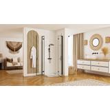 Duschkabine REA Hugo Double Black 90x100