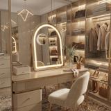 Spiegel LED GLAM L.Gold 40x45cm