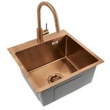 Edelstahlspüle Leo 40 BRUSH COPPER