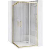 Sprchovací kút REA City 90x90 Brush Gold