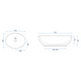 Lavabo sobre encimera Rea Carola Slim