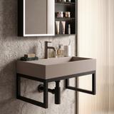 Konglomeratni umivaonik Rea GOYA 50CM Taupe + stalak
