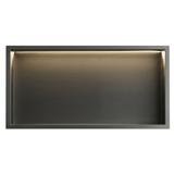 WANDEINBAU-BADEZIMMERREGAL LED 30x60 Titan