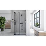Duschkabine Rea City 80 x 100 Black