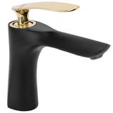 Waschbeckenarmatur Rea Orbit Black Gold low