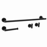 Badezimmer-Accessoire-Set Ari Black 4-teilig