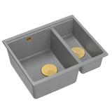 Granitspülbecken Logan 150 Grey Metallic