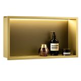 NISCHHYLLA FÖR BADRUM LED 30x60 borstad guld
