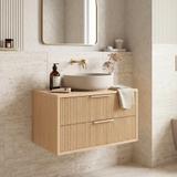 Waschtischunterschrank Rea Mono 80cm Beige