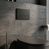 Gestell Unterputz-Set Slim 024N für WC-Becken mit HD-Taste Schwarz