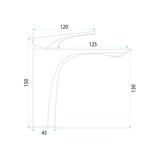 Waschbeckenarmatur PREMIUM Rea Joe Titan low