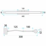 LED аплик за баня SWE019-1W Gold