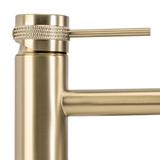 Bathroom faucet Rea Lungo Grip Brush Gold high