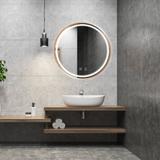 Spiegel LED 100cm MMJ BRUSH COPPER