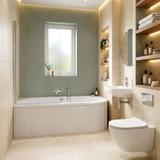 Acryl Eckbadewanne Rea Orion Stripe Left 150cm