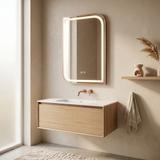 Зеркало LED ZONE 70x50 BRUSH ROSE GOLD