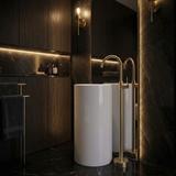 Basin mixer Rea Lungo Brush Gold