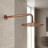 Кръгла душ глава REA JS-P014BRG 25cm Brush Copper