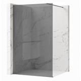 Duschwand Rea Flexi Grey / Titan 80