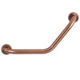 Angewinkelte Badezimmer-Haltestange BRUSH COPPER