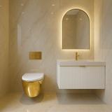 WC Schüssel Randlos Rea Carlo Mini Tornado NF WHITE GOLD