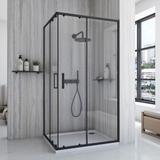 Duschkabine Rea City 80 x 100 Black