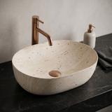 Aufsatzwaschbecken Rea Amelia Travertine Classic 48