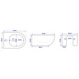 Set WC + Bidet CARTER white