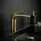Tvättställsblandare PREMIUM REA Vision Gold Brush Low