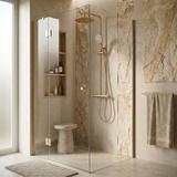 Thermostat Duschset Drop Brush Gold