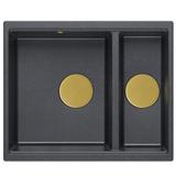 Granitspülbecken Logan 150 Black Metallic