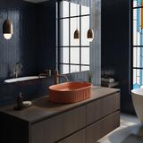 Countertop washbasin Rea Vanda Cinnamon Matt