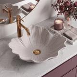 Aufsatzwaschbecken Rea Flower Beige