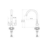 Robinet de cuisine REA Caren Copper