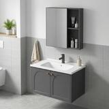 Badezimmermöbel-Set mit Waschbecken Denver 60cm Grey