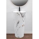 Brīvi stāvoša keramikas izlietne Blanka Marble Marble