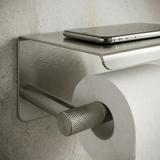 Toilettenpapierhalter mit Ablage 6613 Modern Nickel Brush