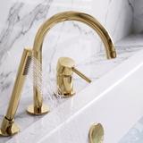 3-Hole Bathtub Faucet Rea Lungo Gold