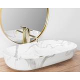 Aufsatzwaschbecken REA CLEO 81 Shiny Marmo