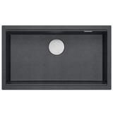 Granitspülbecken Logan 110 Black Metallic