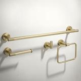 Badezimmer-Accessoire-Set GRID Brush Gold 4-teilig