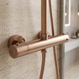 Shower set with thermostat Rea Parot Light Brush Copper