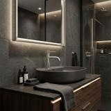 Waschbeckenarmatur Rea Lungo Stripe Brush Nickel Low