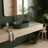 Countertop washbasin Rea Vanda Olive Matt