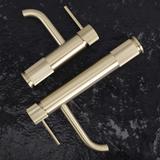 Waschbeckenarmatur Rea Lungo Stripe Brush Gold Low