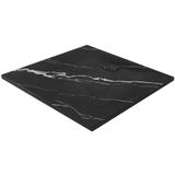 Duschtasse Magnum CARRARA BLACK 90x90